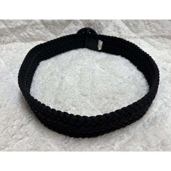 J.Crew women size medium/large 43" black braided casual belt - Picture 3 of 12
